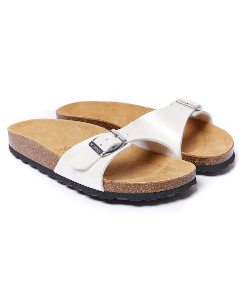 Mules Agata blanches
