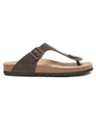 Sandales en Cuir Blanca marron