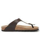 Sandales en Cuir Blanca marron