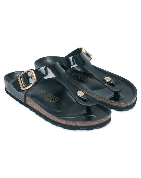 Sandalias negras Blanca