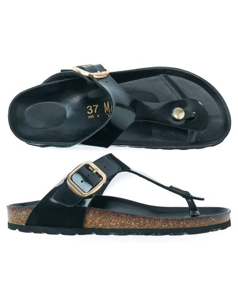 Sandalias negras Blanca