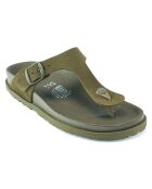 Sandales en Velours de Cuir Gala vertes