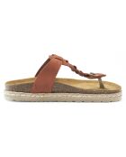 Sandales en Velours de Cuir Luna marron