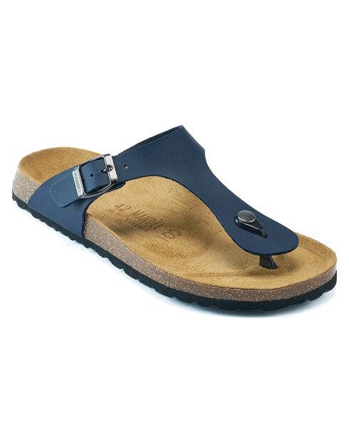 David marineblaue Sandalen