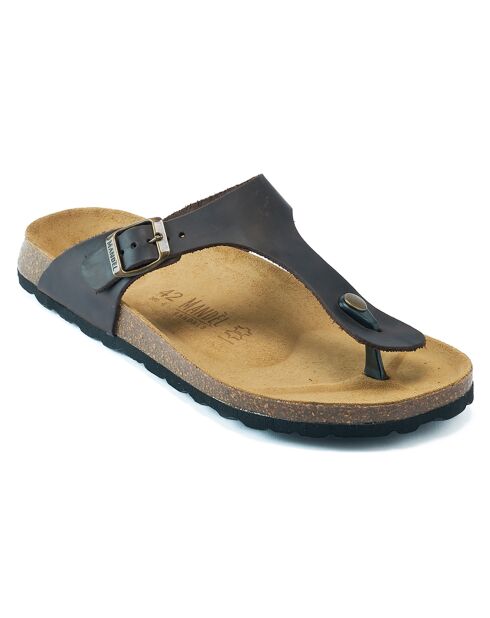 Sandales en Cuir David marron
