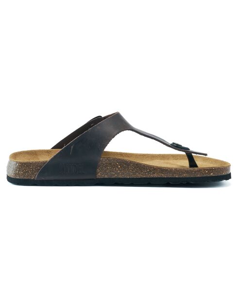 Sandales en Cuir David marron