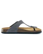 Sandales en Velours de Cuir David grises
