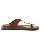 Sandales en Velours de Cuir David marron