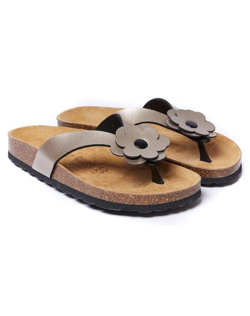 Lene bronzen sandalen