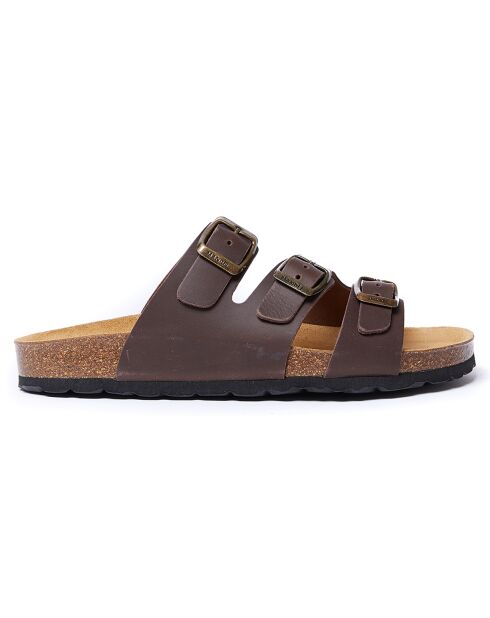 Mules en Cuir Paco marron