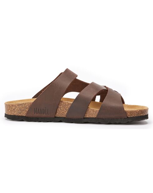 Mules en Cuir Alvaro marron