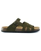 Mules en Velours de Cuir Alvaro vertes