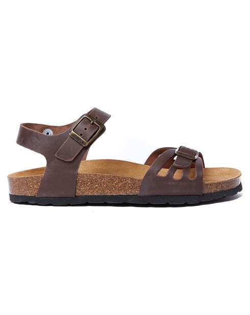 Sandales en Cuir Neva marron