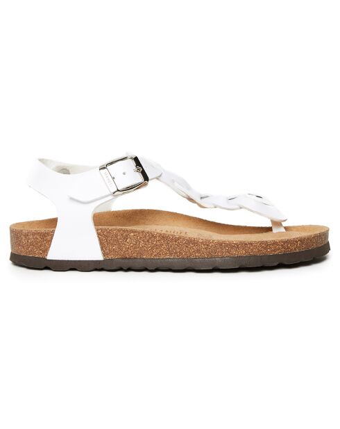 Weiße Aida Sandalen