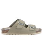 Mules en Cuir Alberto grises