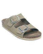 Mules en Cuir Alberto grises