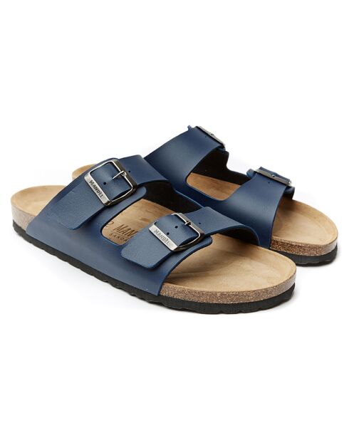 Mules Alberto bleu marine