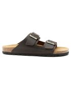 Mules en Cuir Alberto marron