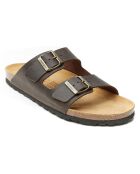 Mules en Cuir Alberto marron