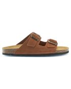 Mules en Velours de Cuir Alberto marron