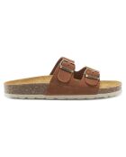 Mules en Velours de Cuir Gema marron