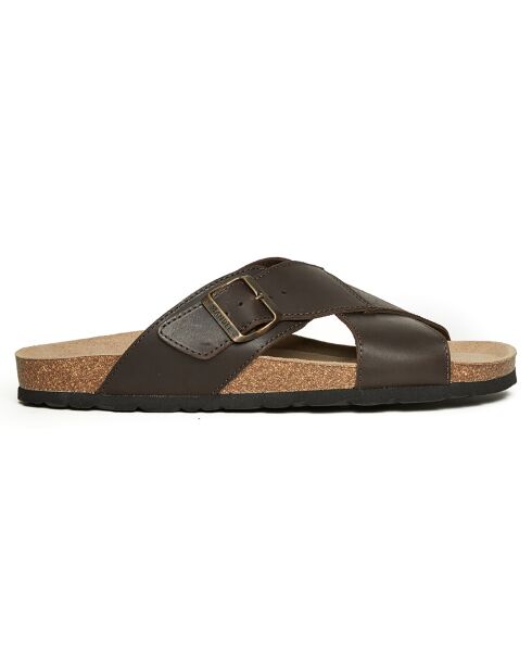 Mules en Cuir Ramon marron