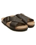 Mules en Cuir Ramon marron