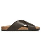 Mules en Cuir Ramon marron
