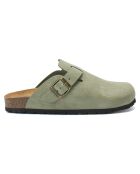 Sabots en Velours de Cuir Noé vertes