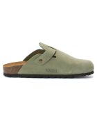 Sabots en Velours de Cuir Noé vertes
