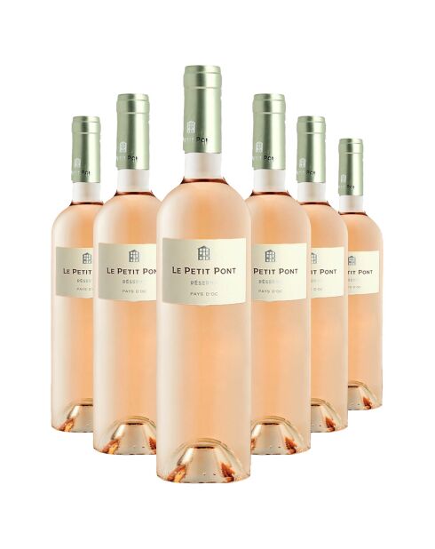 6 Pays d'Oc Le petit Pont Rosé Réserve 2024 Dom. Preignes Le Vieux 6x75cl