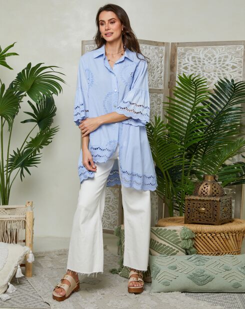 Chemise Barbara ciel