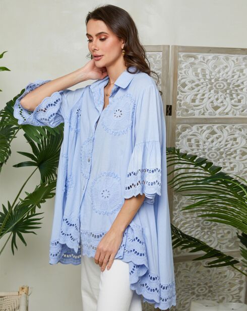 Chemise Barbara ciel