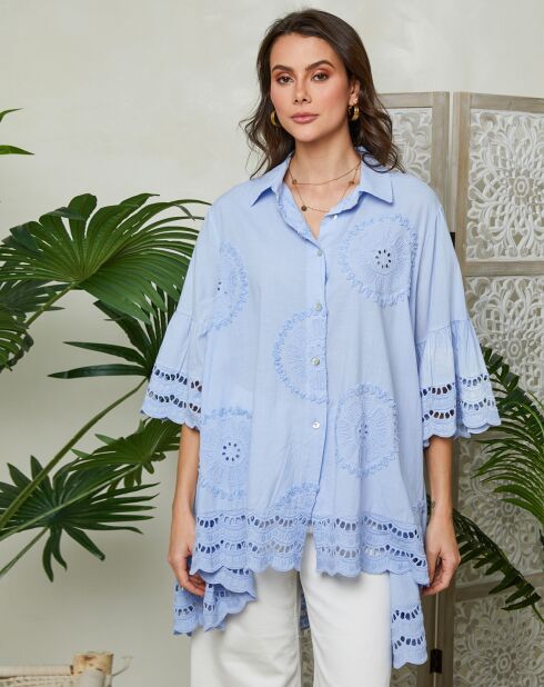 Chemise Barbara ciel