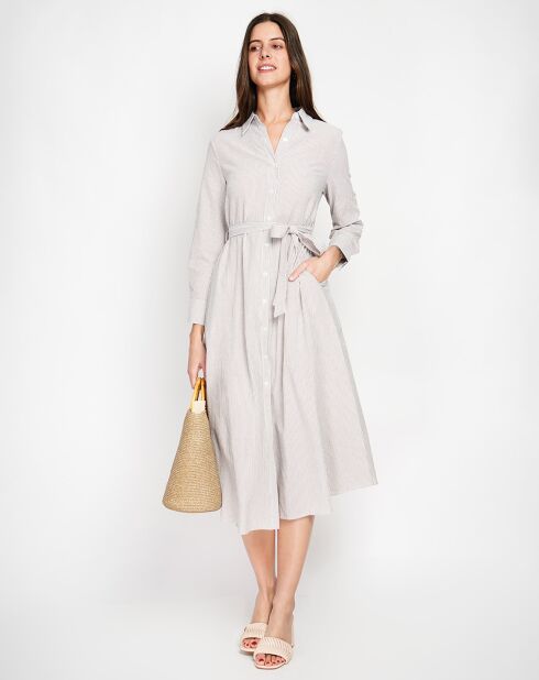 Robe en Lin mélangé Yasmine desert