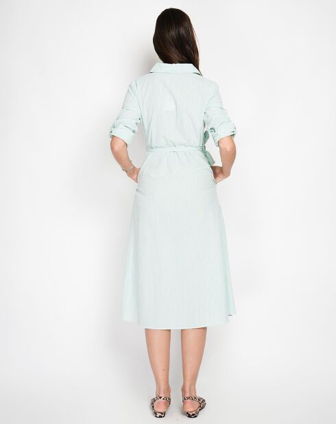 Robe en Lin mélangé Yasmine jade