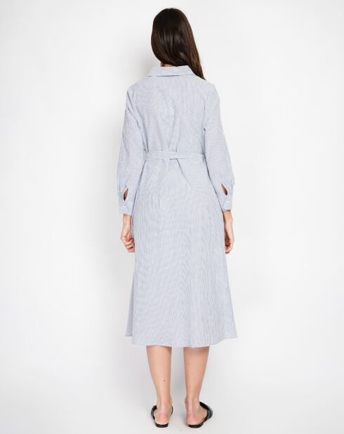 Robe en Lin mélangé Yasmine marine