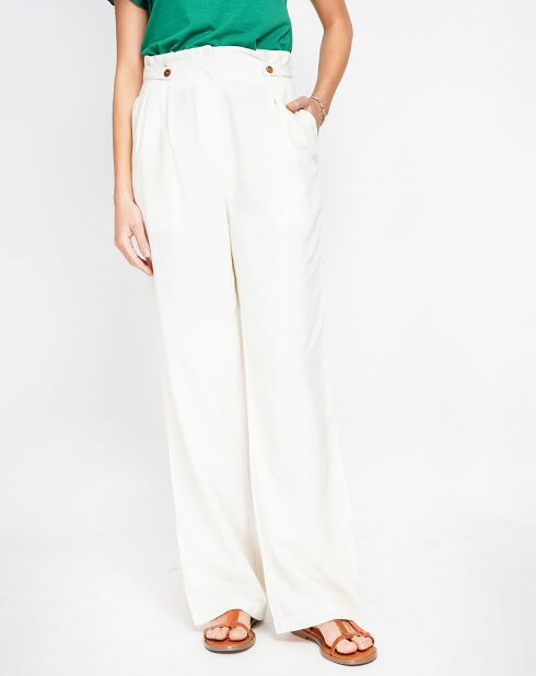 Pantalon Luna blanc cassé