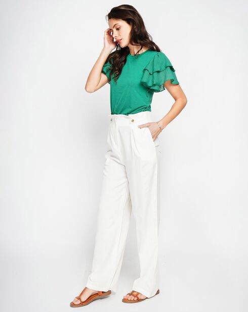 Pantalon Luna blanc cassé
