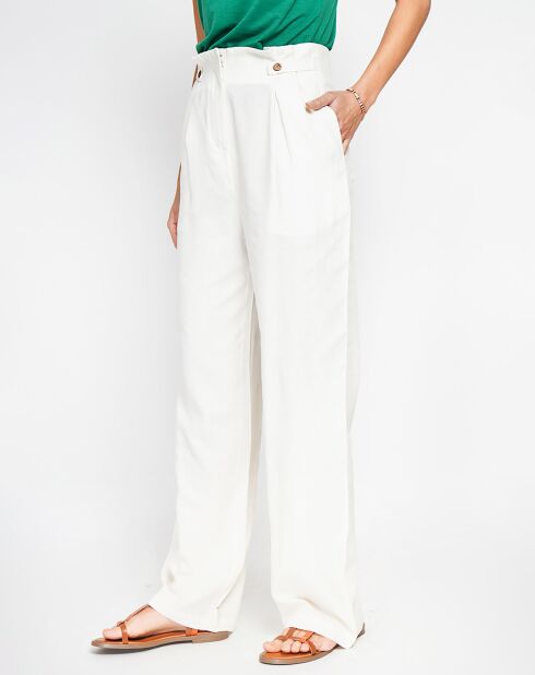 Pantalon Luna blanc cassé