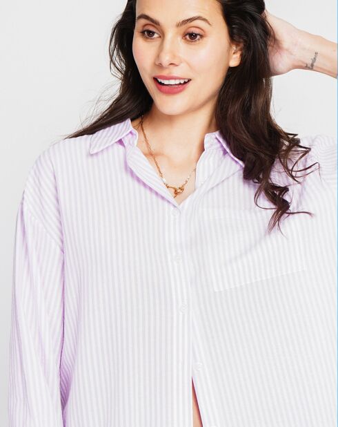 Chemise Roxane lilas