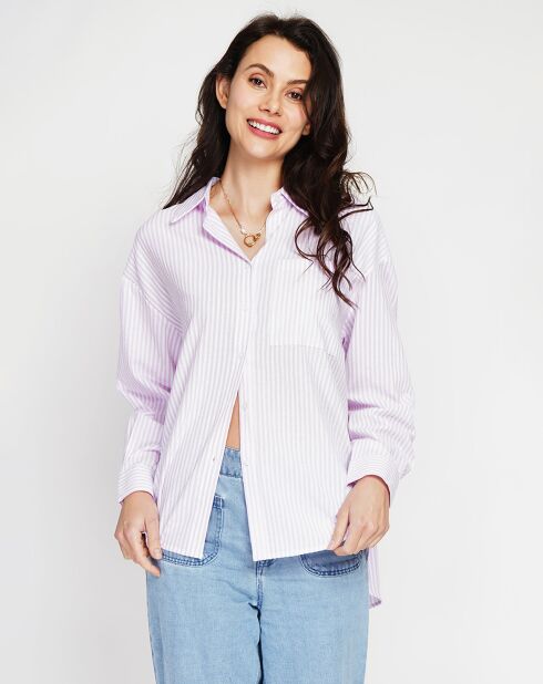 Chemise Roxane lilas
