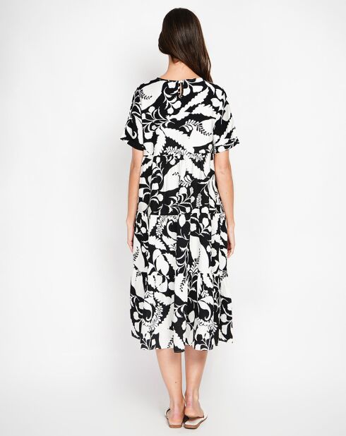 Robe en Lin mélangé Albane noire