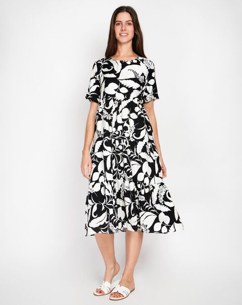 Robe en Lin mélangé Albane noire