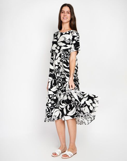 Robe en Lin mélangé Albane noire