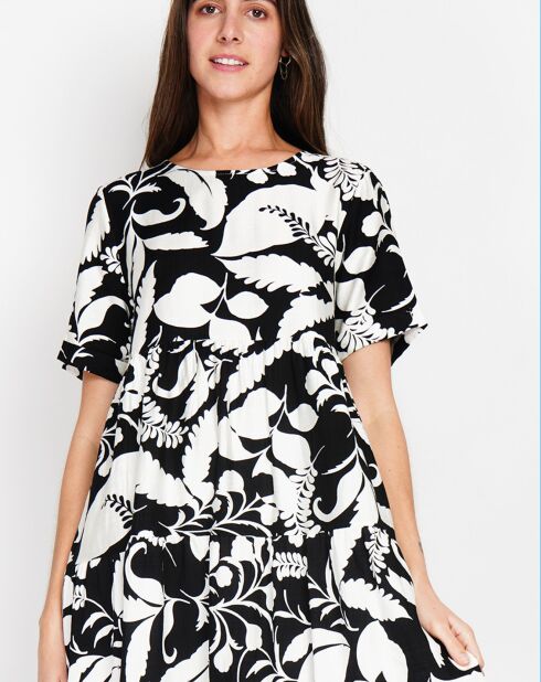 Robe en Lin mélangé Albane noire