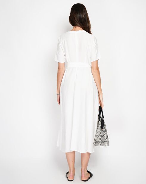 Robe en Lin mélangé Charlotte blanche