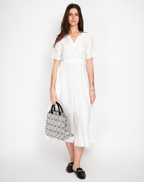 Robe en Lin mélangé Charlotte blanche