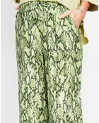 Pantalon en Lin mélangé Alicia kaki clair