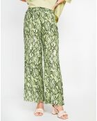 Pantalon en Lin mélangé Alicia kaki clair
